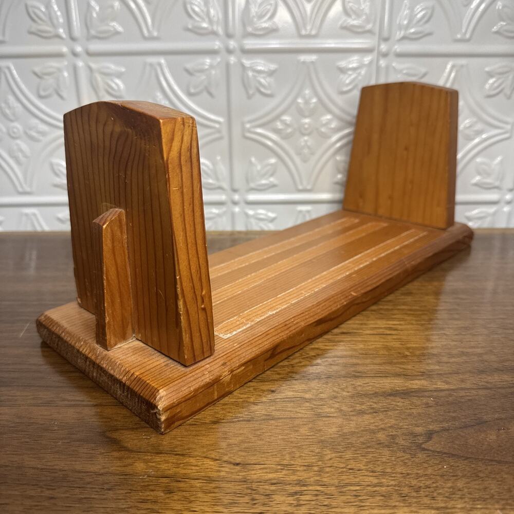 Desk Top Book Rack Arts And Crafts Vintage 14 Inch Shelf